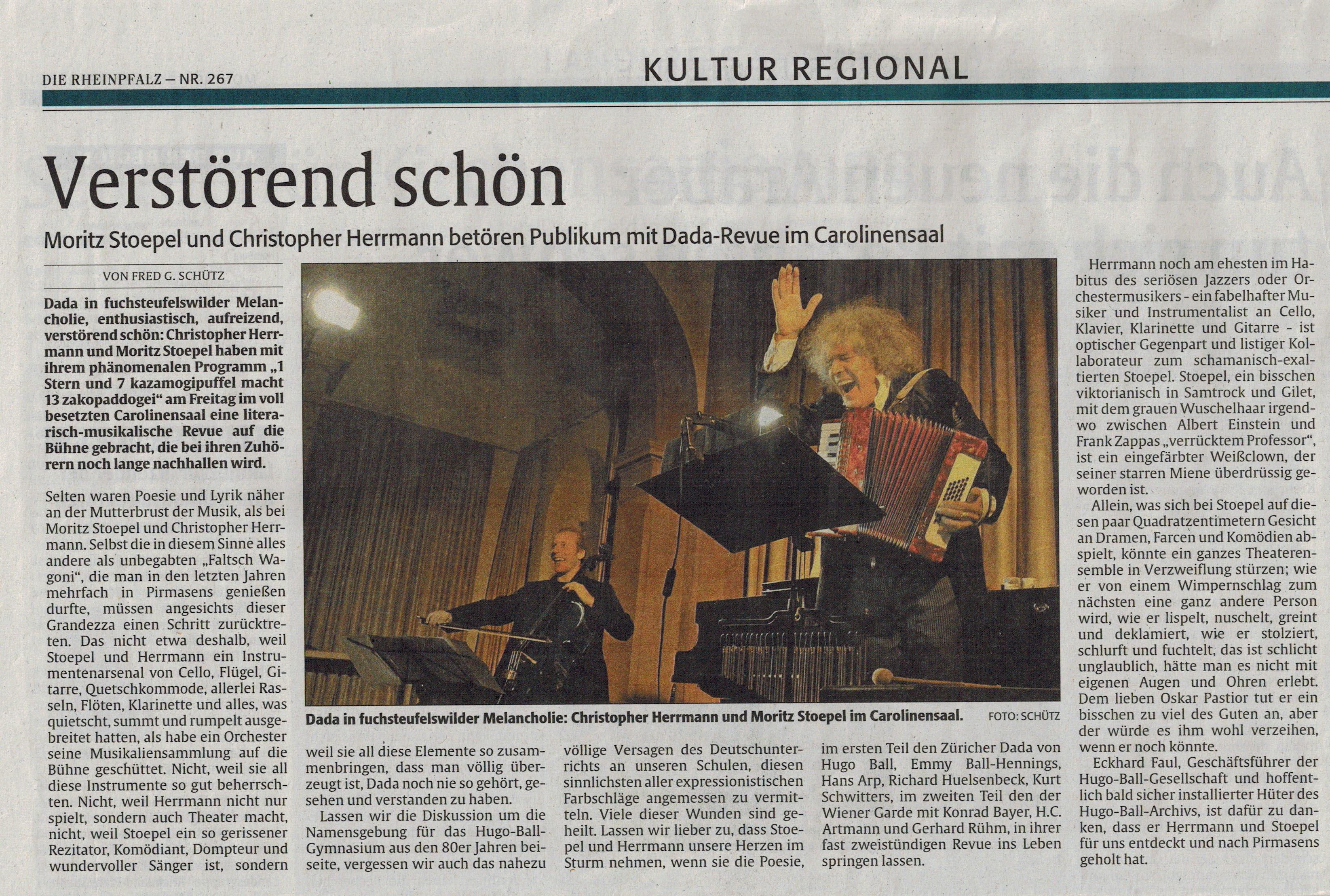 Rheinpfalz, 18.11.2013